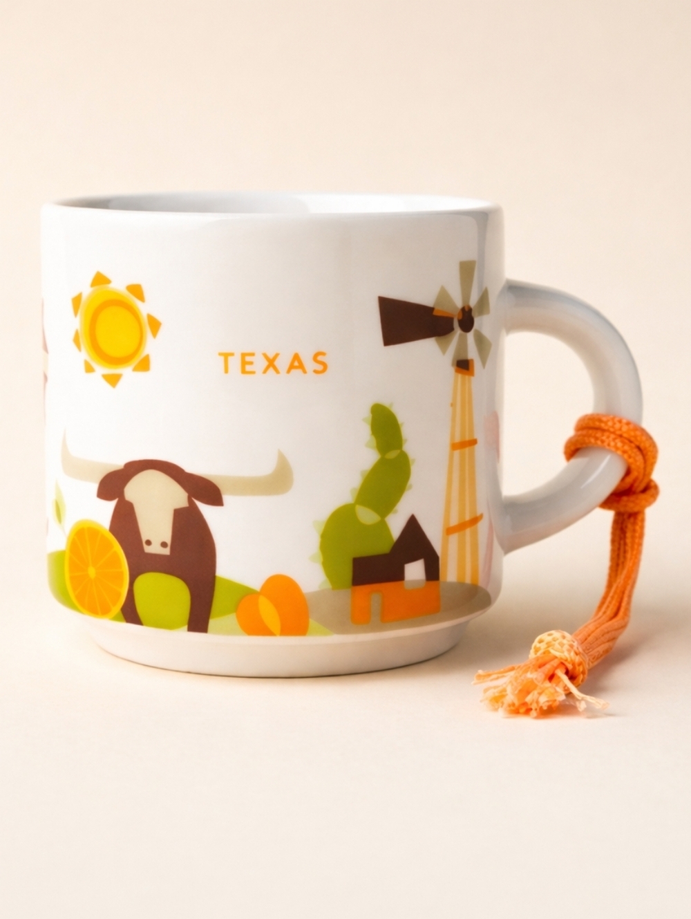 Starbucks Texas You Are Here Collection Ornament Mug 2oz Mini Ceramic Western TX